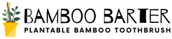 Plastic free bamboo toothbrushes from Bamboo Barter.